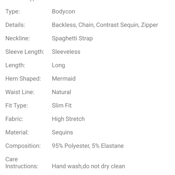 Silver, Backless, Cami,  Fringe Sleeves,  Contrast Sequined Mermaid Gown - Picture 12 of 16